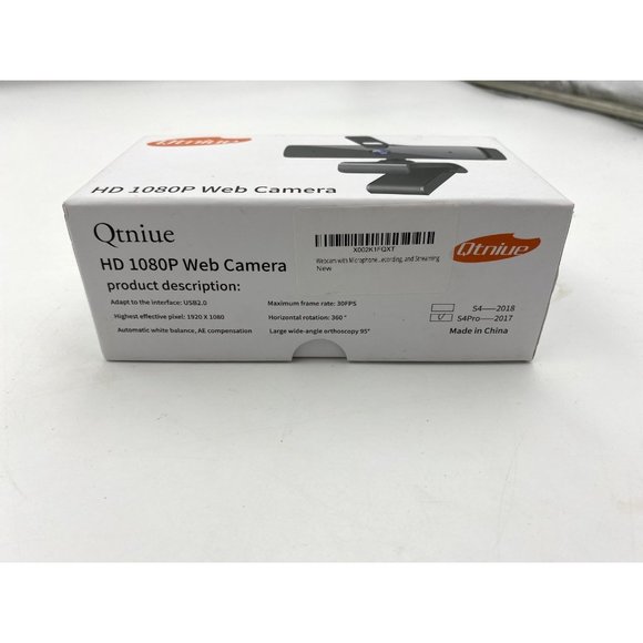 Qtniue FHD Webcam 1080p, Desktop or Laptop and Smart TV Webcam with Microphone - Picture 3 of 10